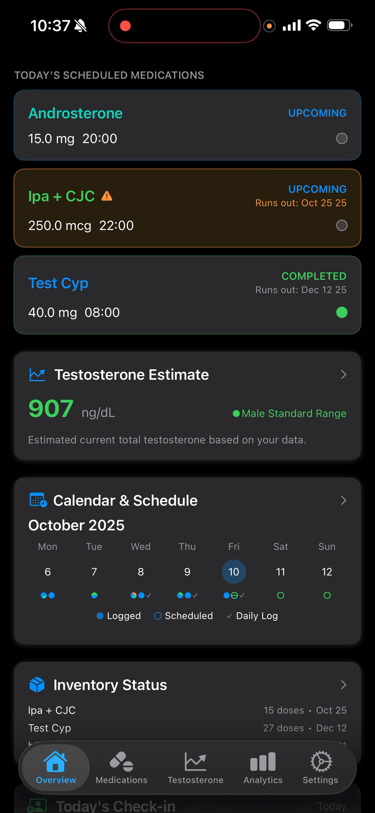 Step 1: Log Your Doses